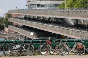 Bicycle Parking Garage in Amsterdamn